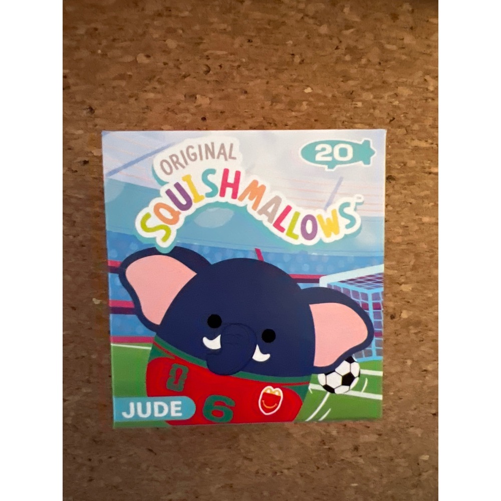 McDonalds Squishmallows Jude the Elephant FIFA‎ World Cup 26 Happy Meal Toy New